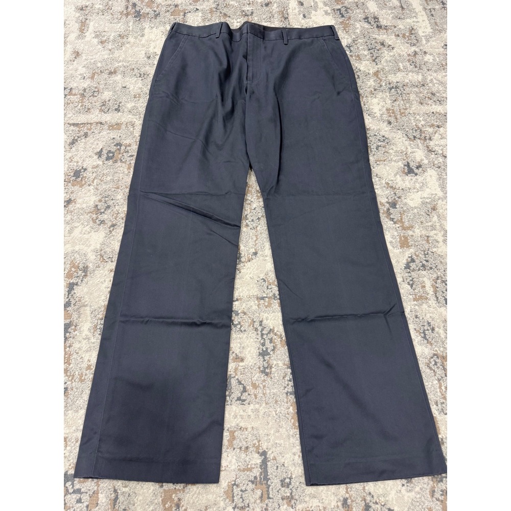 Bonobos Mens Friday Chino Pants Navy Blue Straight Leg 100% Cotton 38x32